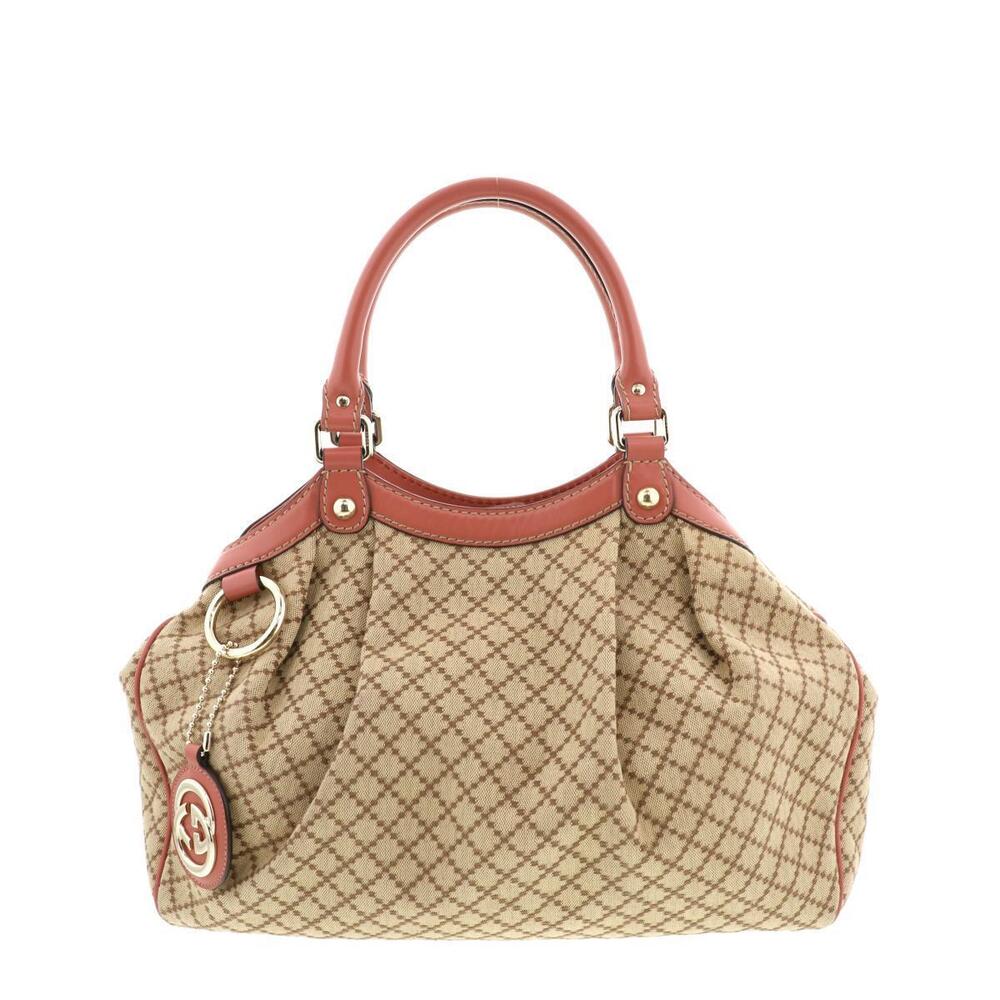 GUCCI Sukey Handbag Beige